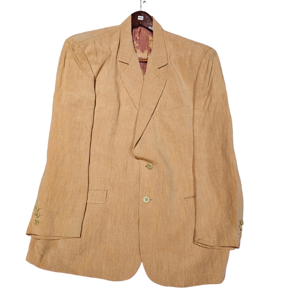 Men's Summer Blazer By NEWMAN US 44R size. Color: Beige